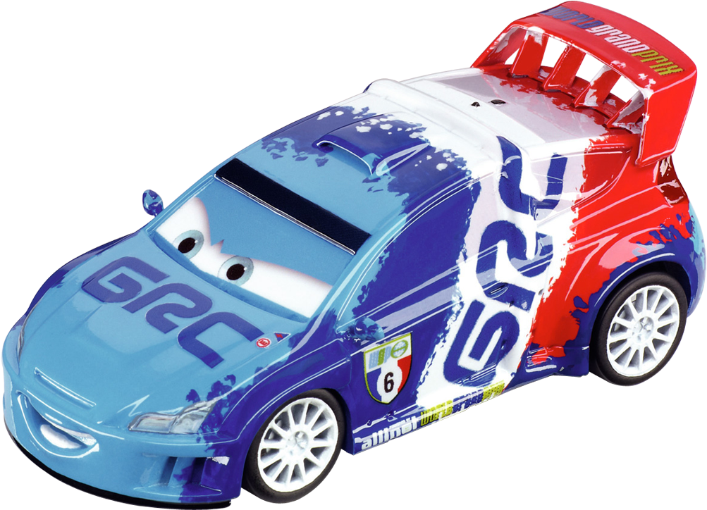 Disney Cars Character Racecar Design PNG image