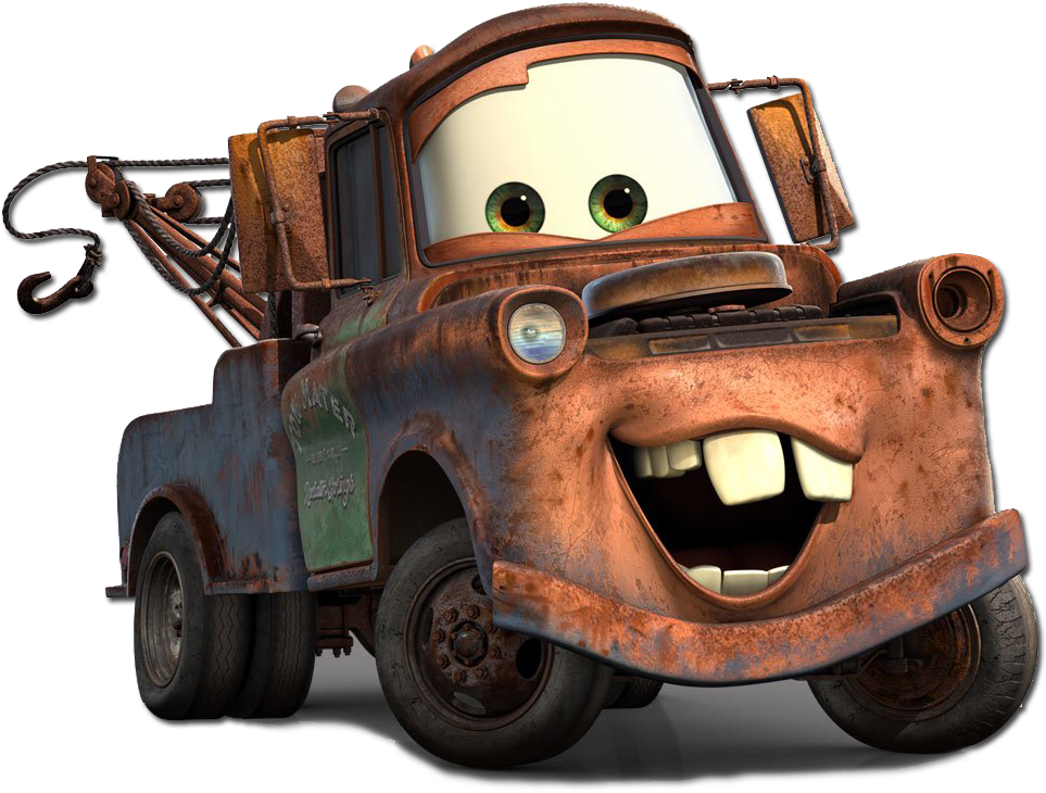 Disney Cars Mater Character Render PNG image