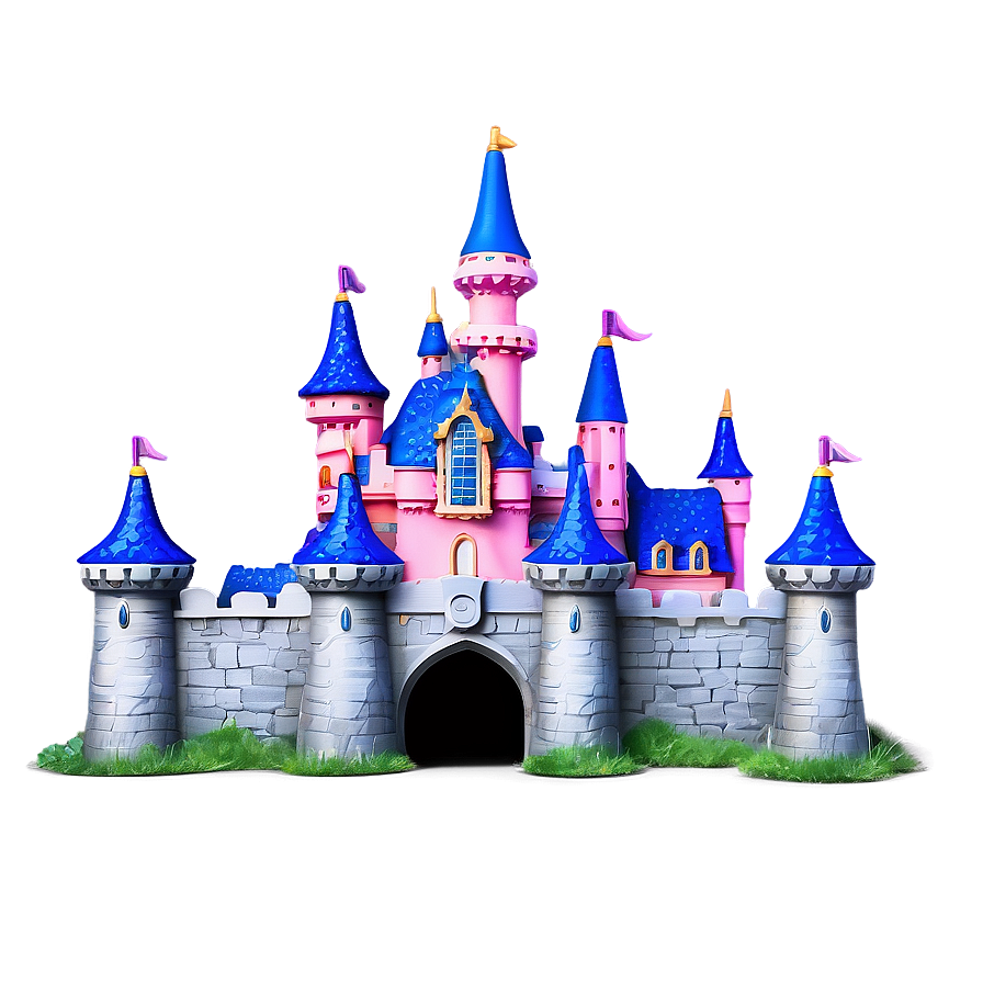 Disney Castle Fantasy Landscape Png 05242024 PNG image