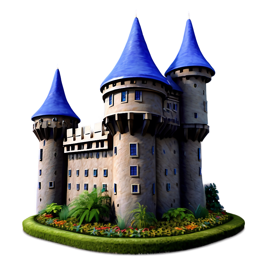 Disney Castle Garden View Png Hog PNG image