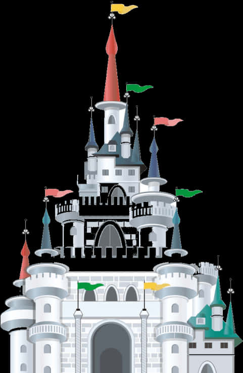 Disney Castle Illustration PNG image