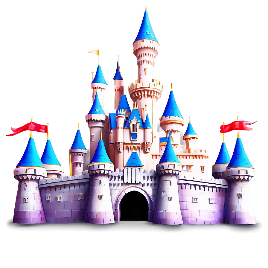 Disney Castle In Summer Png Ocl PNG image