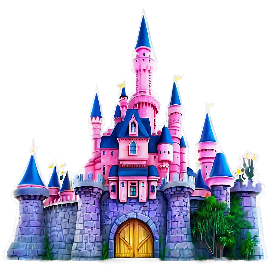 Disney Castle Night View Png Upp PNG image