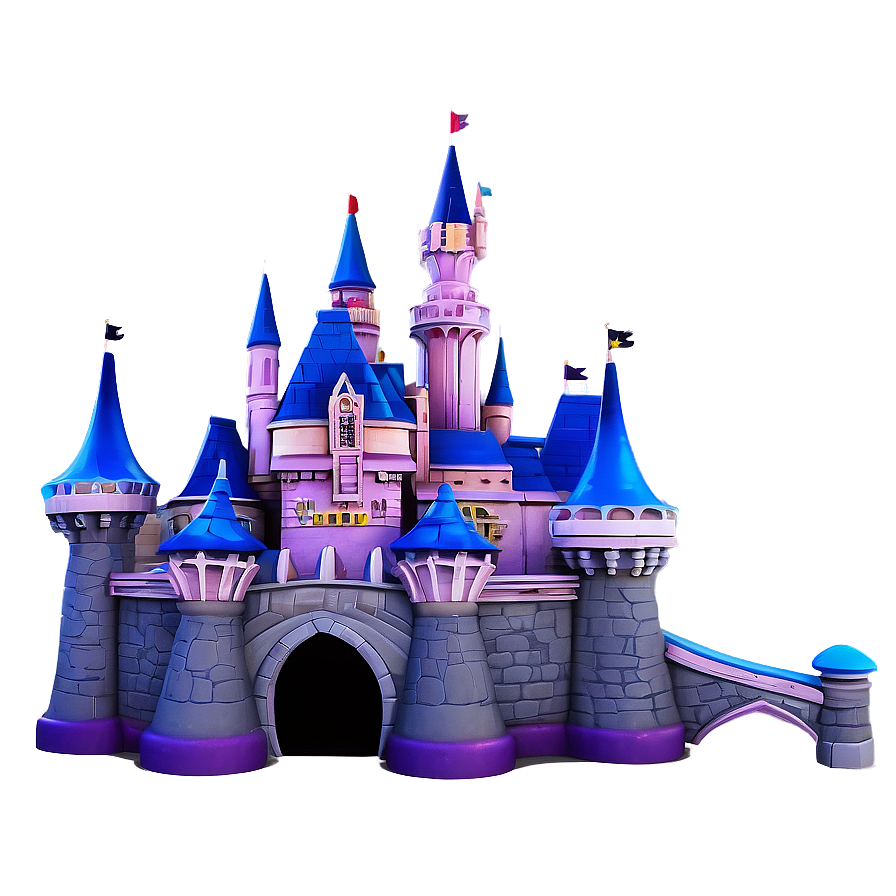 Disney Castle Romantic Night Png 05242024 PNG image