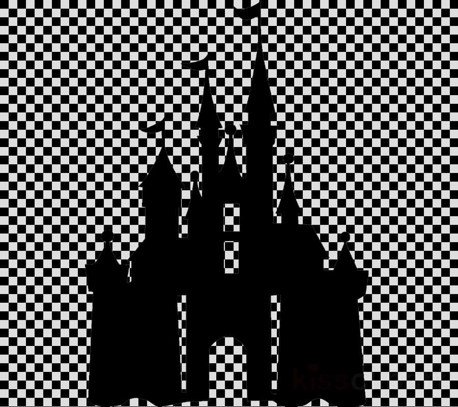 Disney Castle Silhouette Transparent Background PNG image