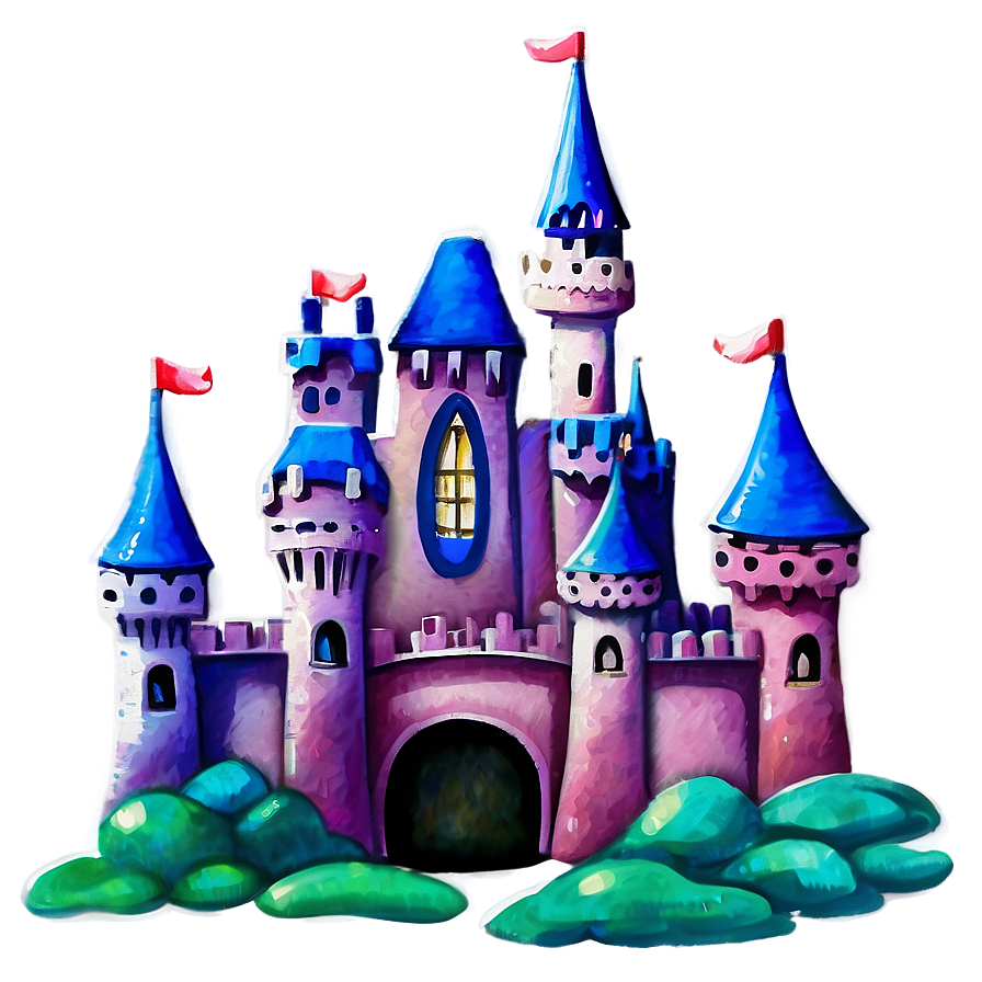 Disney Castle Watercolor Painting Png Aar78 PNG image