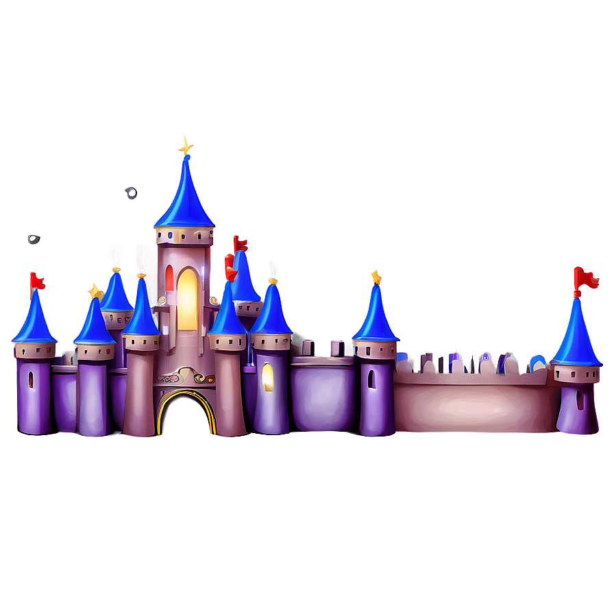 Disney Castle With Lanterns Png Umv PNG image