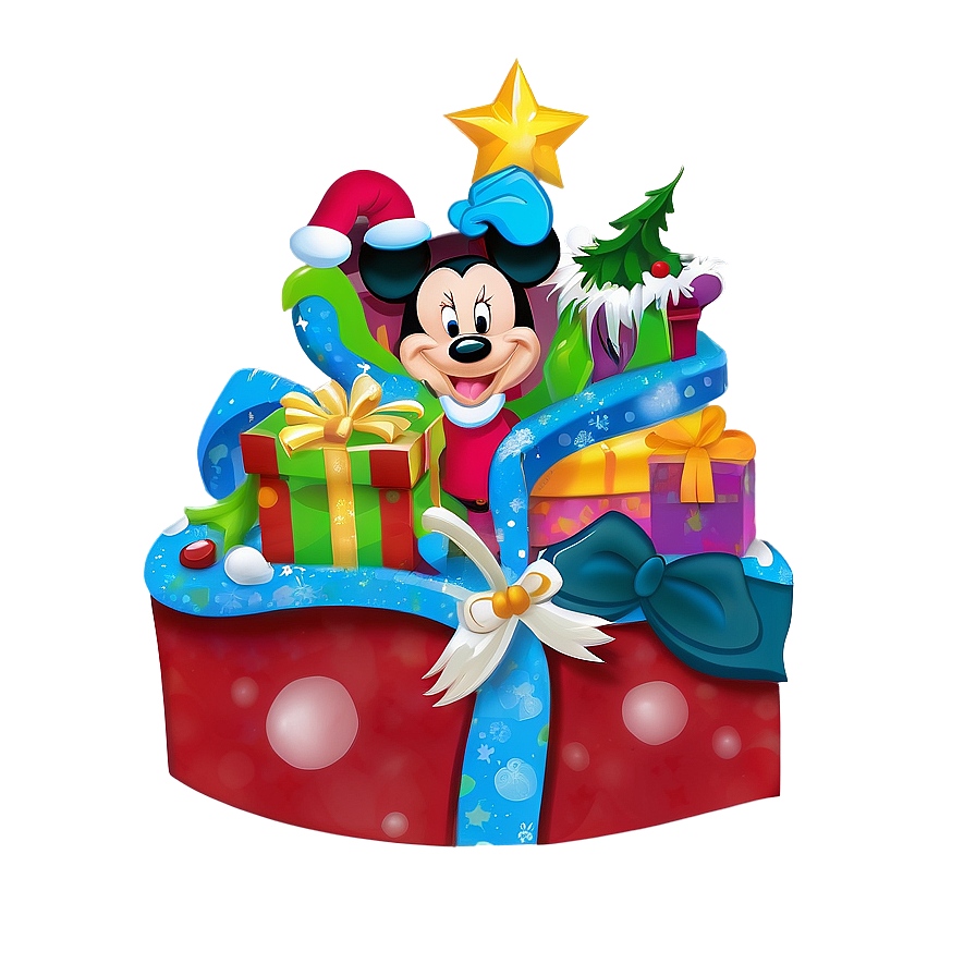 Disney Characters In Christmas Png Fqe70 PNG image