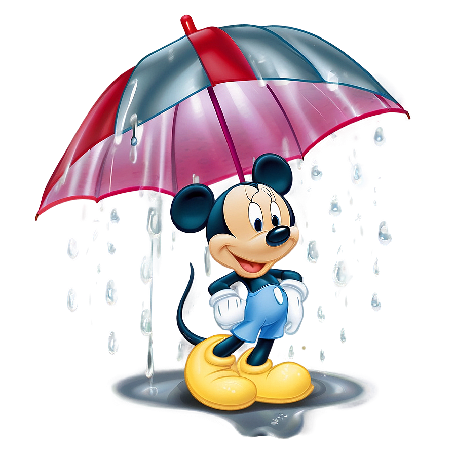 Disney Characters In The Rain Png 5 PNG image