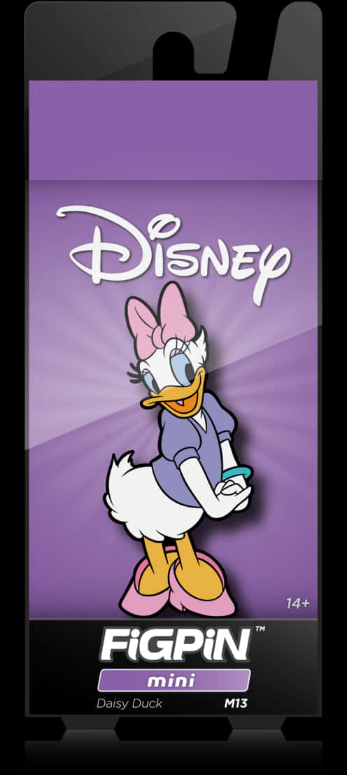 Disney Daisy Duck Figpin Packaging PNG image