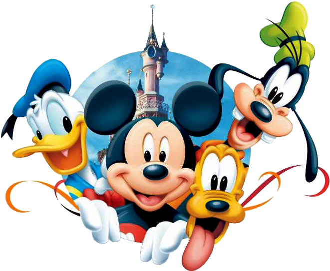 Disney Friends Castle Backdrop PNG image
