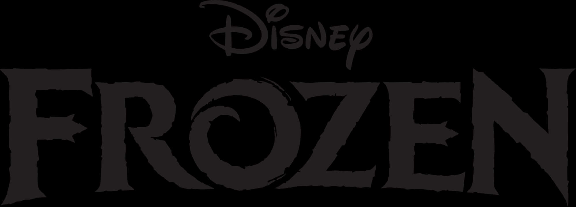 Disney Frozen Logo Black Background PNG image