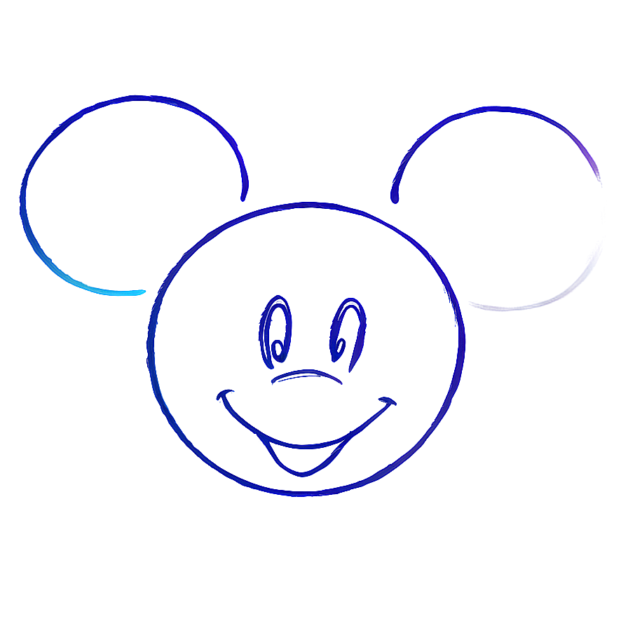 Disney Mickey Mouse Outline Png Ehm PNG image