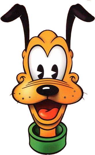 Disney Pluto Happy Expression PNG image