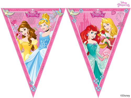 Disney Princess Banner Design PNG image