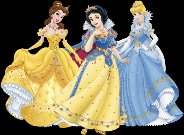 Disney Princess Trio PNG image