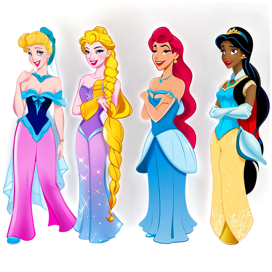 Disney Princesses Collection Png Vvn38 PNG image