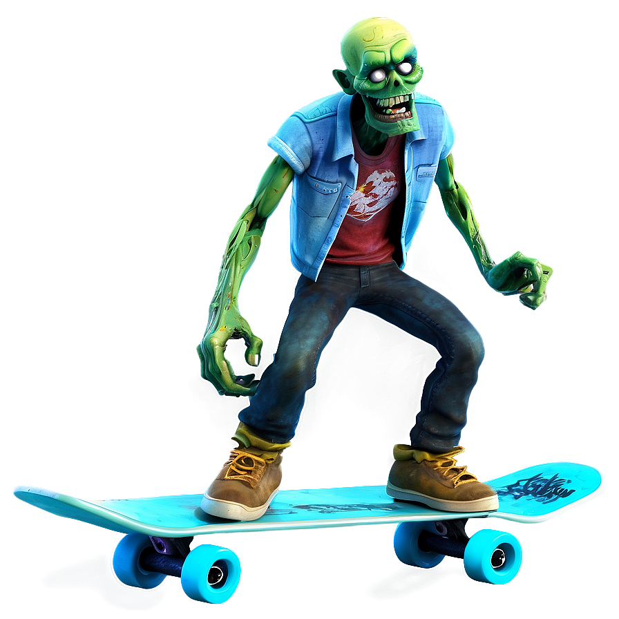 Disney Zombies 2 Skater Zombie Png 06282024 PNG image