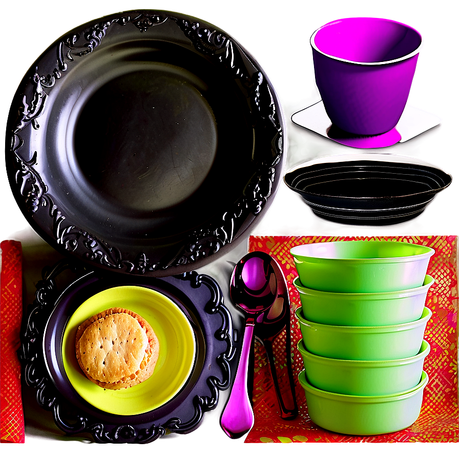 Disposable Party Dinnerware Png Eyk14 PNG image