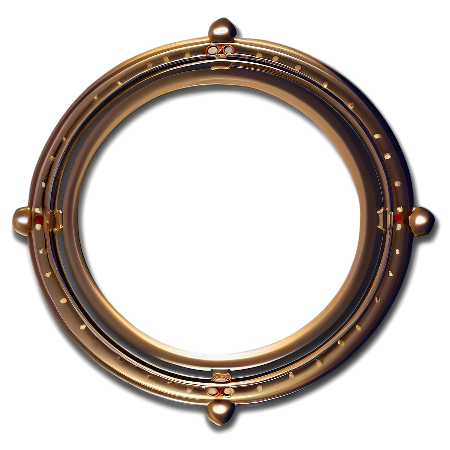 Distinctive Gold Circle Frame Png Paw PNG image