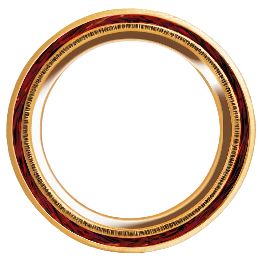 Distinctive Gold Circle Frame Png Ytp29 PNG image