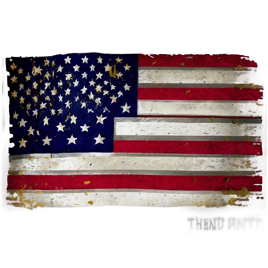 Distressed American Flag Transparent Png 04302024 PNG image