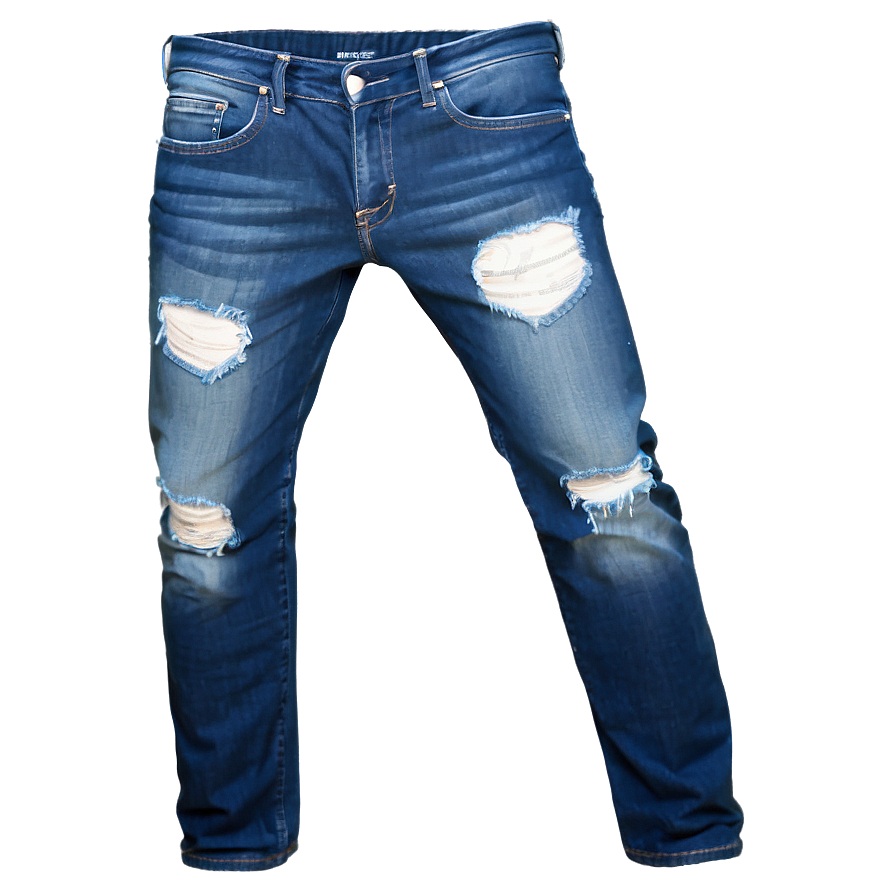 Distressed Blue Denim Png 75 PNG image