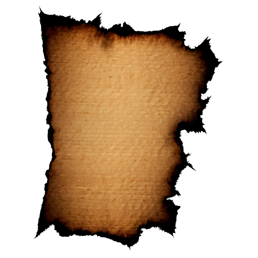 Distressed Burned Paper Png Fxb6 PNG image