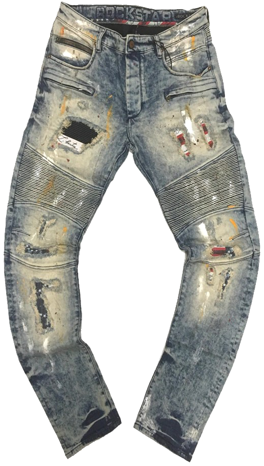 Distressed Denim Jeans Fashion PNG image
