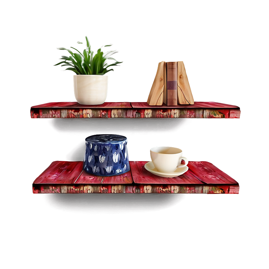 Distressed Floating Shelves Png 9 PNG image