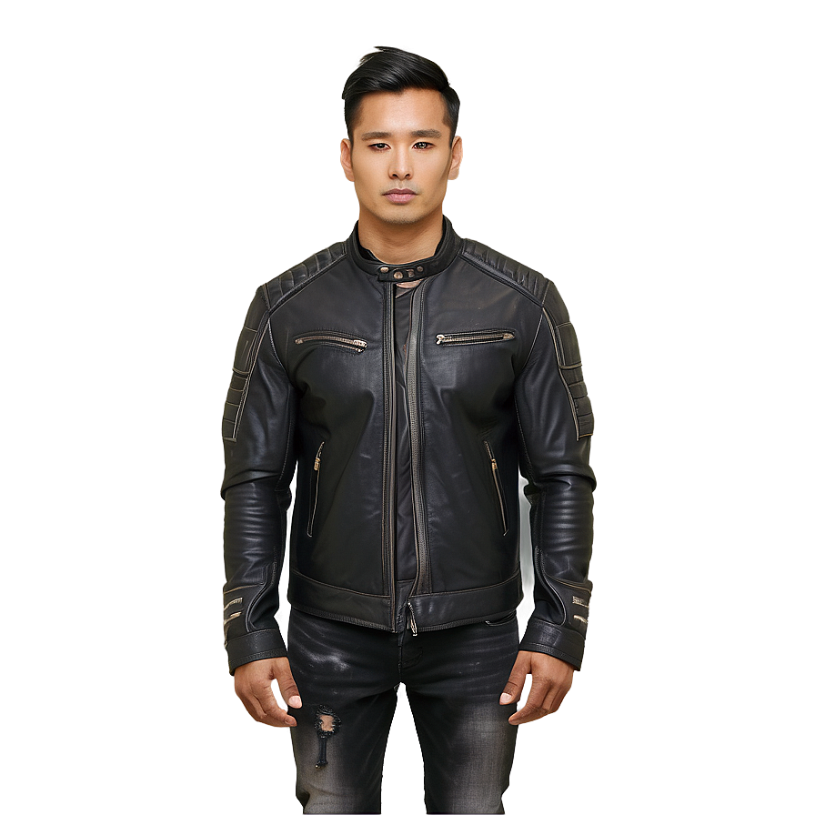 Distressed Leather Jacket Png Gno87 PNG image