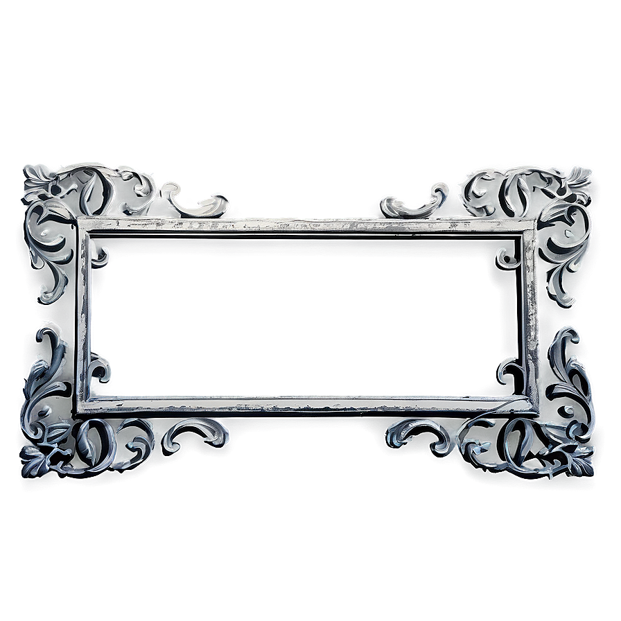 Distressed Ornate Frame Png 28 PNG image