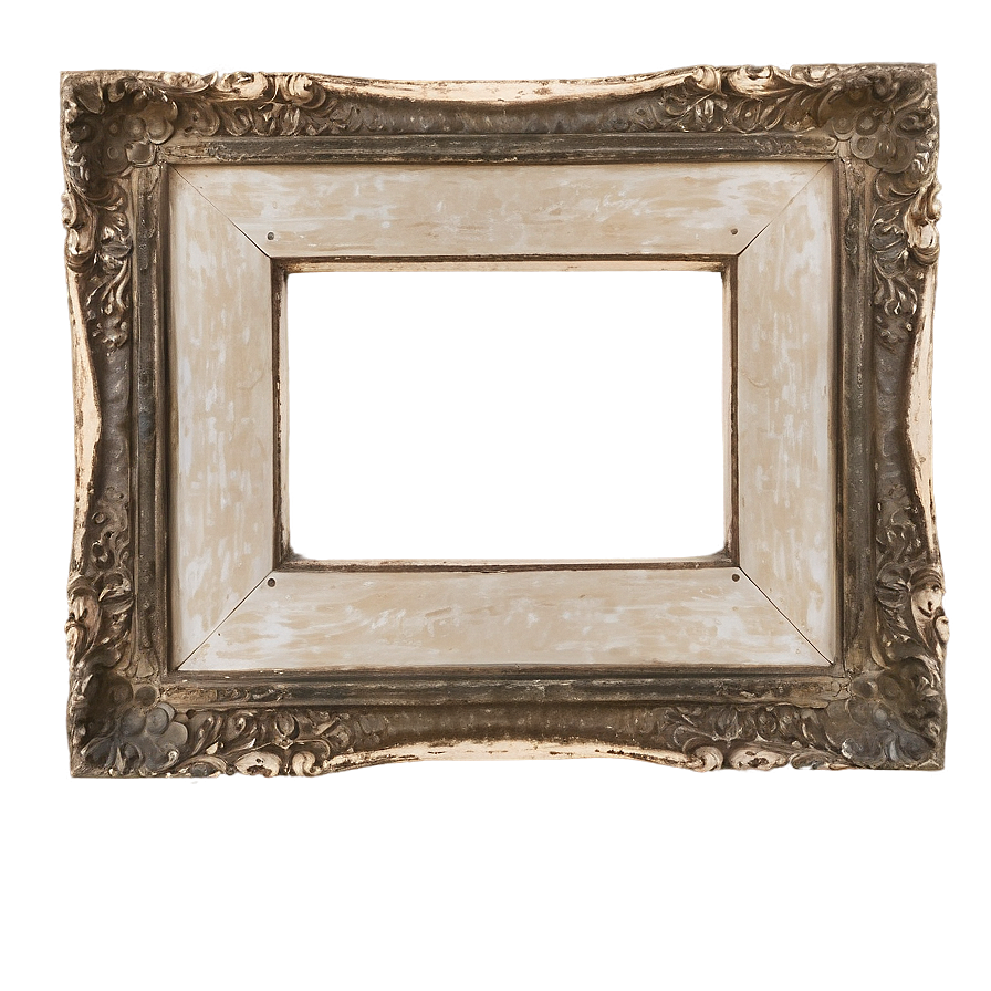 Distressed Picture Frame Png Htf PNG image