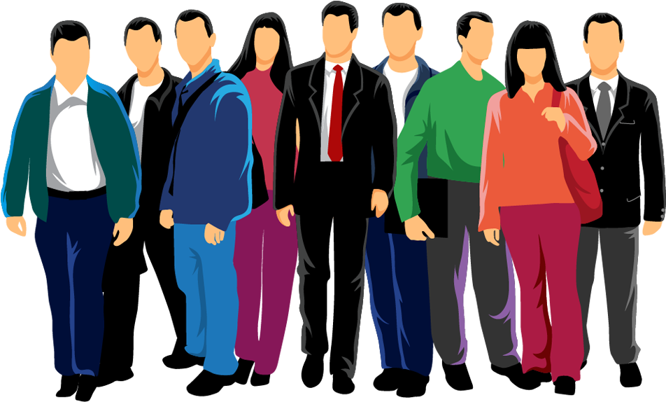 Diverse_ Group_of_ People_ Vector PNG image