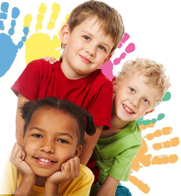 Diverse Groupof Happy Children PNG image