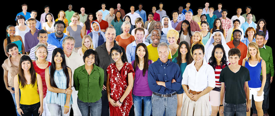 Diverse Groupof People PNG image