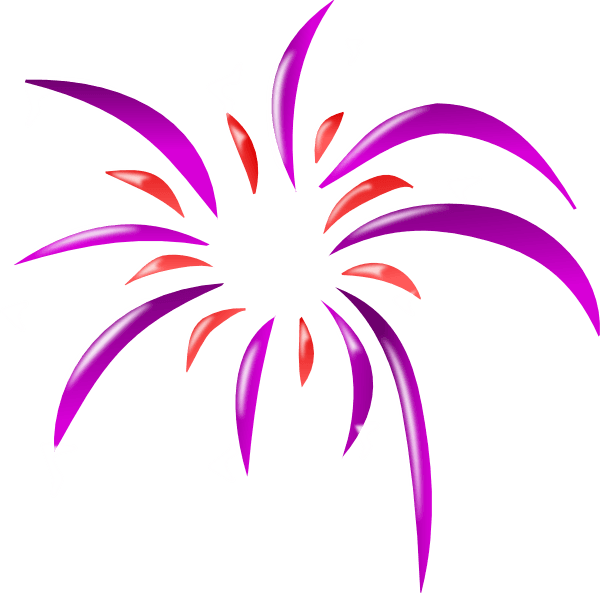 Diwali Firework Illustration Purpleand Red PNG image