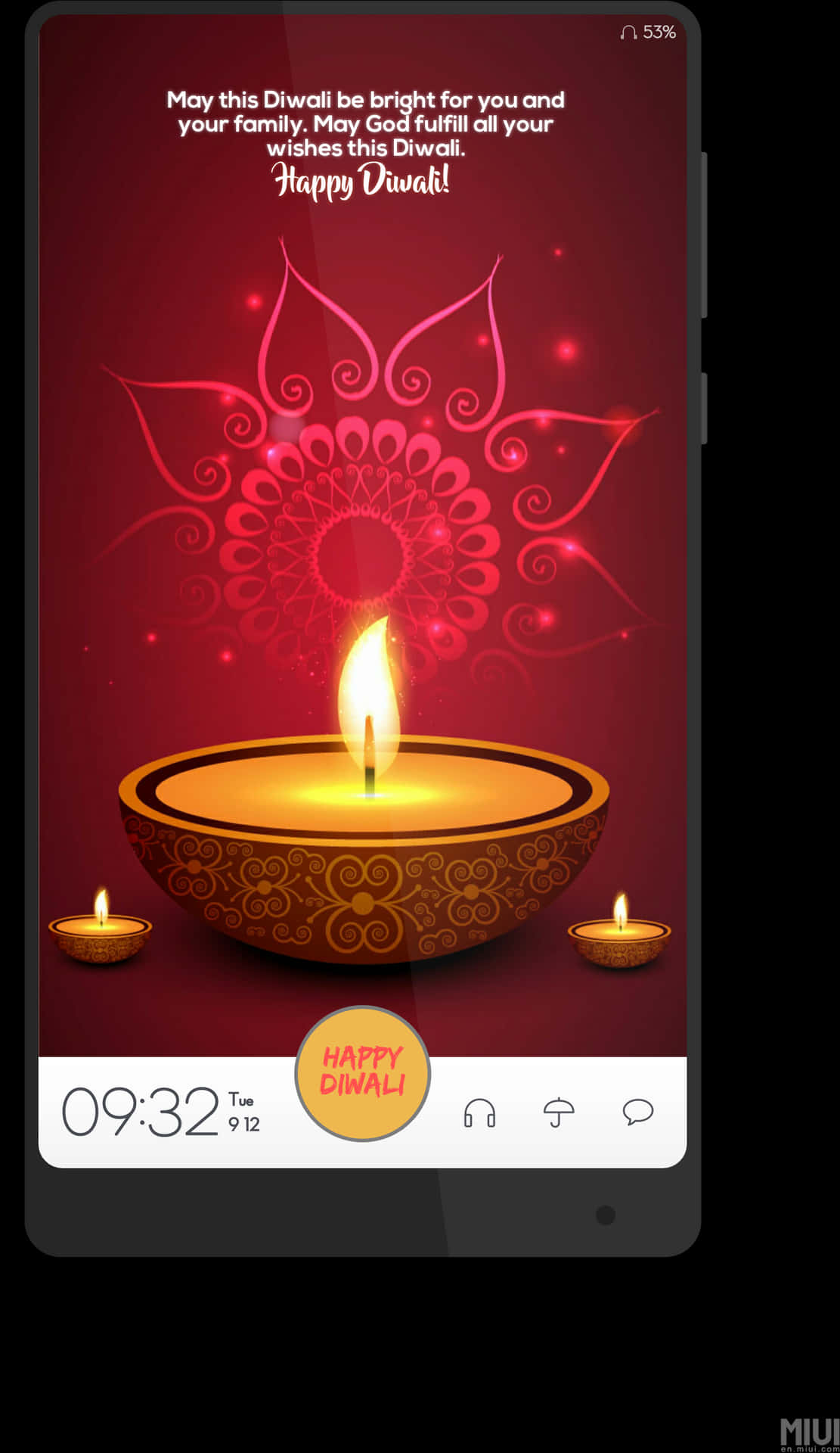 Diwali Greetings Mobile Screen PNG image