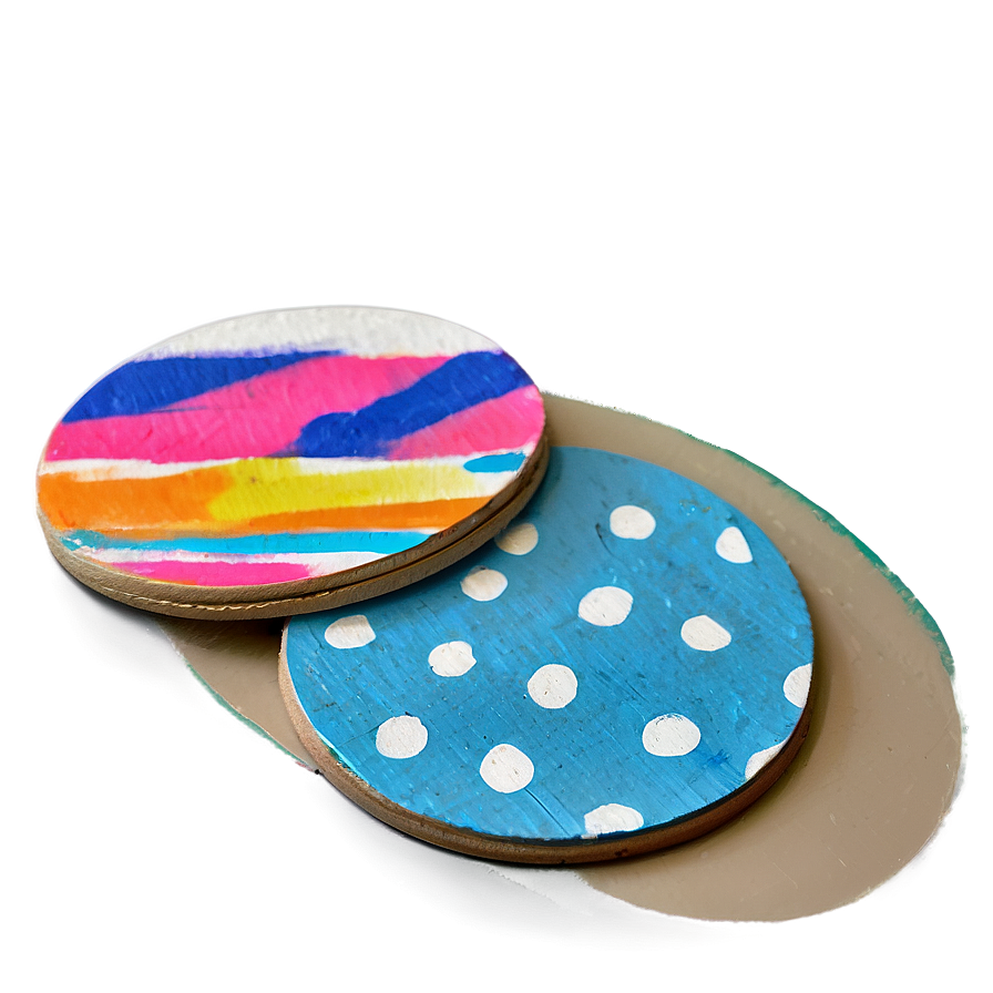 Diy Painted Coaster Png 06252024 PNG image