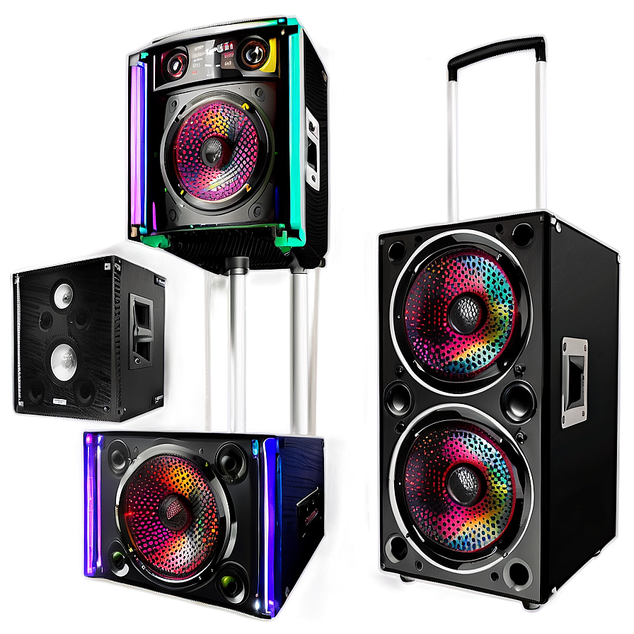 Dj And Karaoke Speakers Png 7 PNG image