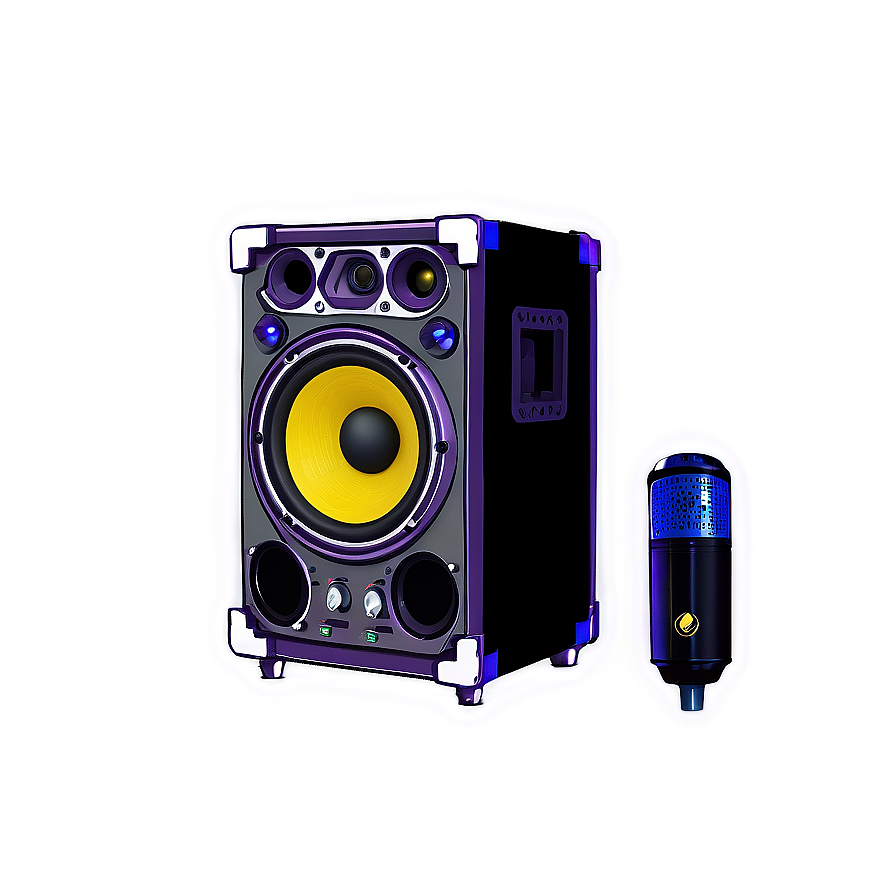 Dj And Karaoke Speakers Png Jxr PNG image