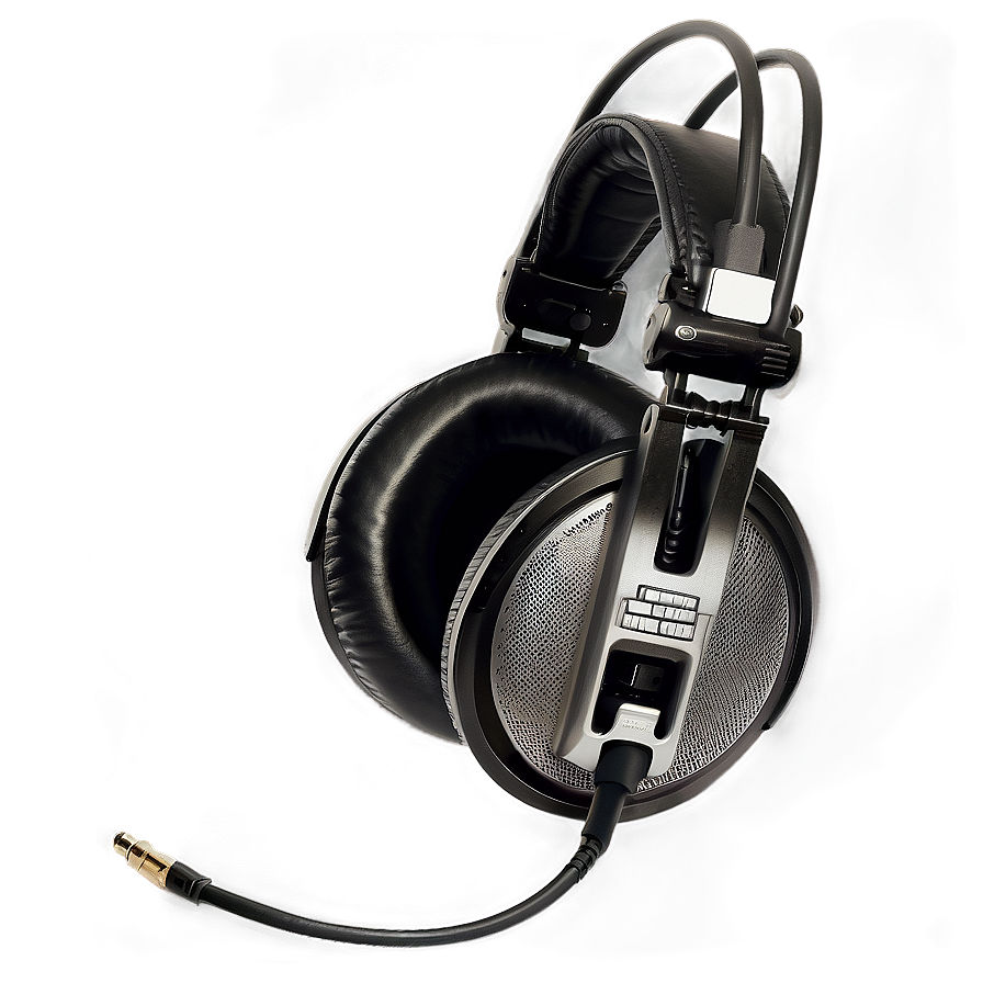 Dj Headphones With Microphone Png 06212024 PNG image