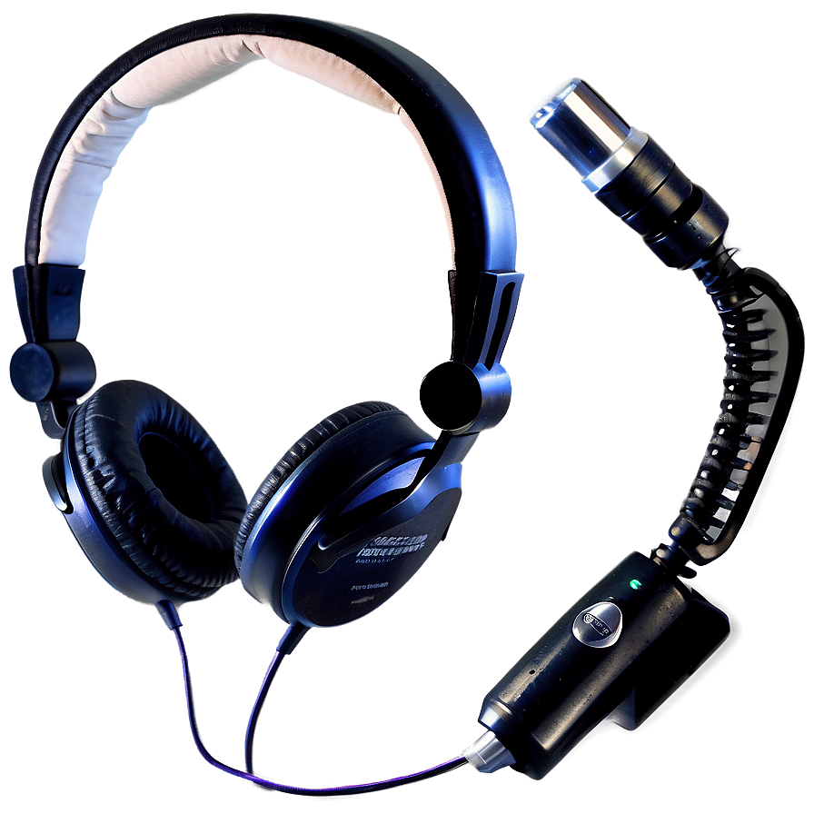 Dj Headphones With Microphone Png Nsm61 PNG image