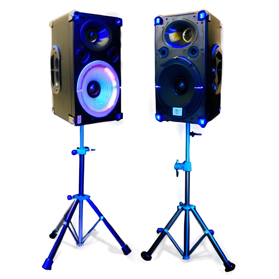 Dj Speakers With Stand Png Bag92 PNG image