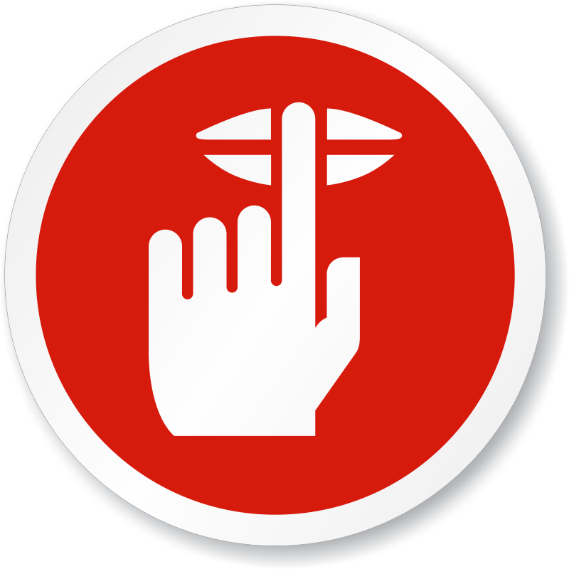 Do Not Touch Sign_ Red Background PNG image
