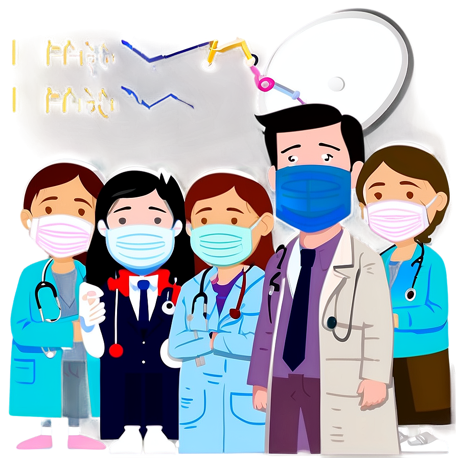 Doctor Cartoon Wearing Mask Png 28 PNG image