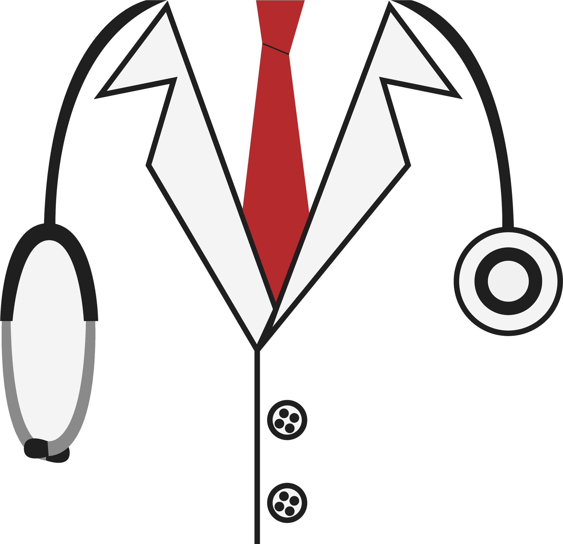Doctor Uniform Cartoon Illustration PNG image