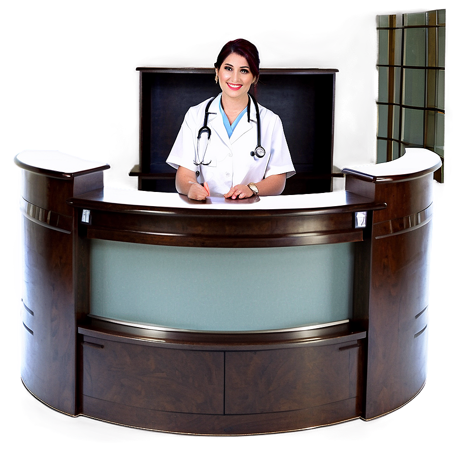 Doctors Office Reception Desk Png 06262024 PNG image