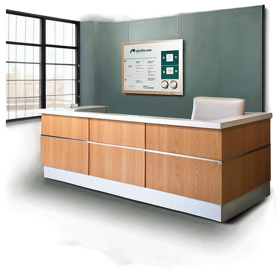 Doctors Office Reception Desk Png 06262024 PNG image