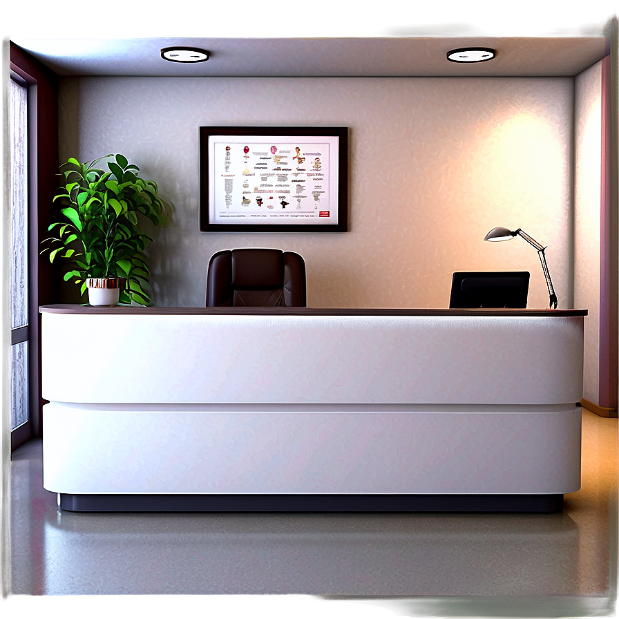 Doctors Office Reception Desk Png Sqh PNG image